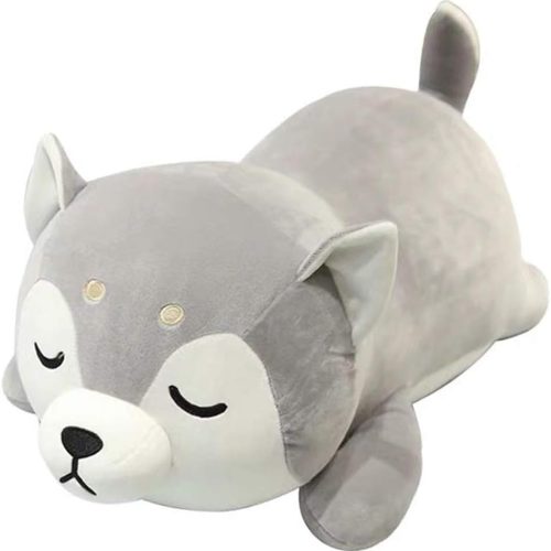 Plush pillow, husky stuffed toy and puppy-shaped pillow, suitable for children and adults