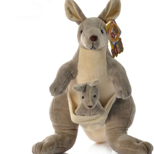 Beaver plush toy with lifelike design, great gift for kids who love animals.