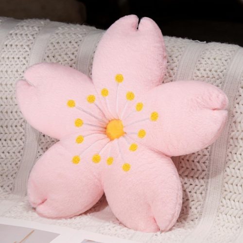 Cute plush cherry blossom tree cushion and throw pillow for home decor