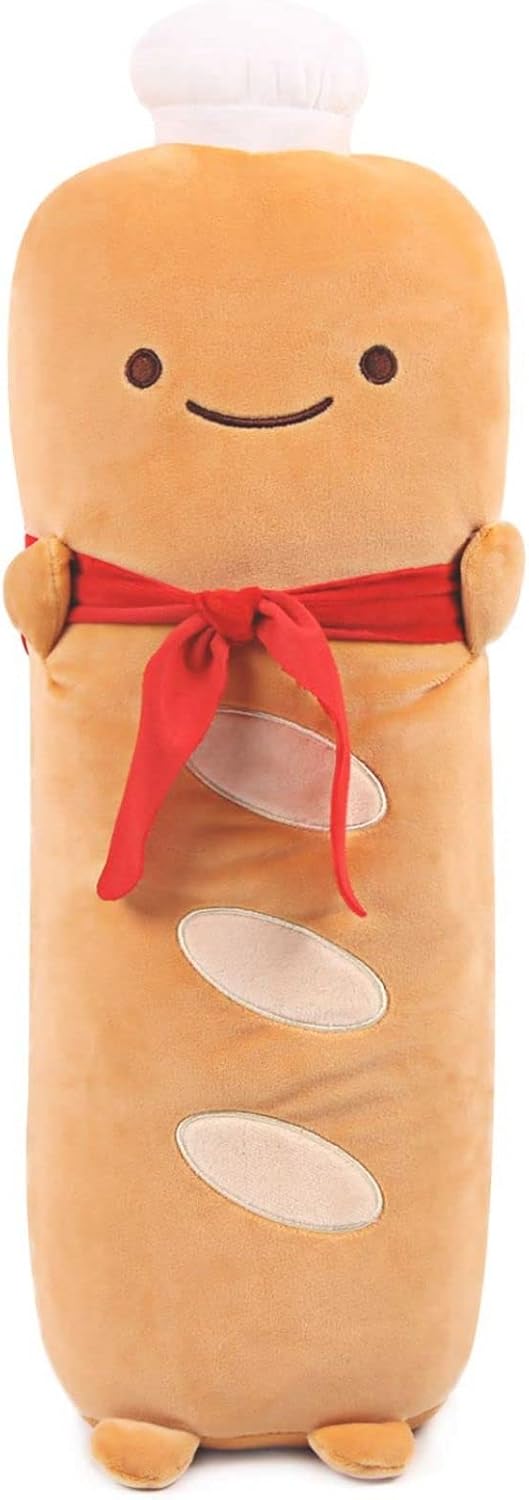 Toast-shaped pillow, fun food-themed plush toy, cute stuffed toast sofa cushion