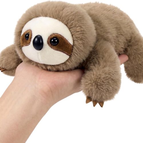 Sloth stuffed animal with cute design, soft plush toy, great gift for kids.