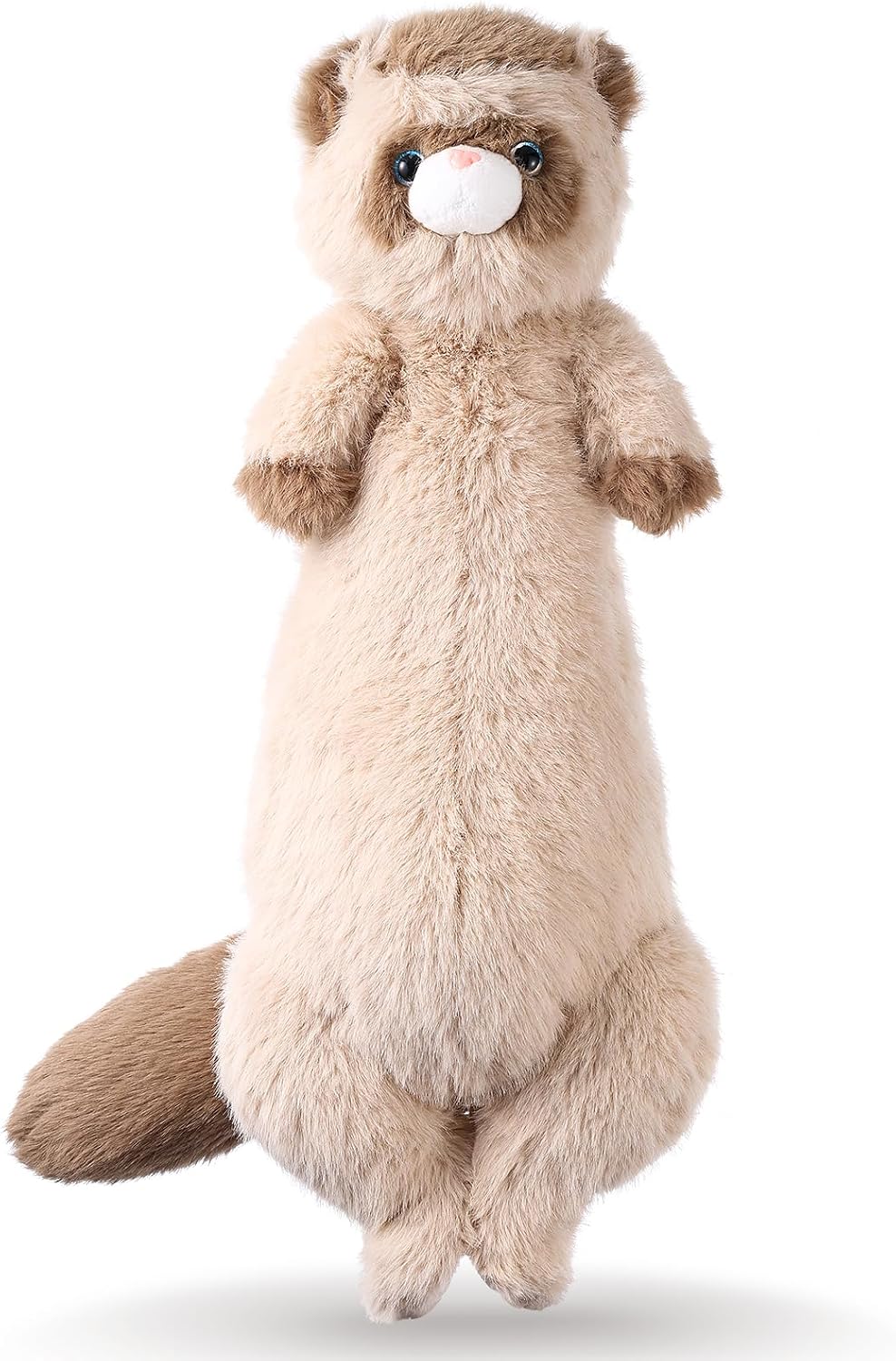 Cute ferret plush toy and body pillow, soft and comfortable ideal gift for animal lovers, birthdays, and holidays