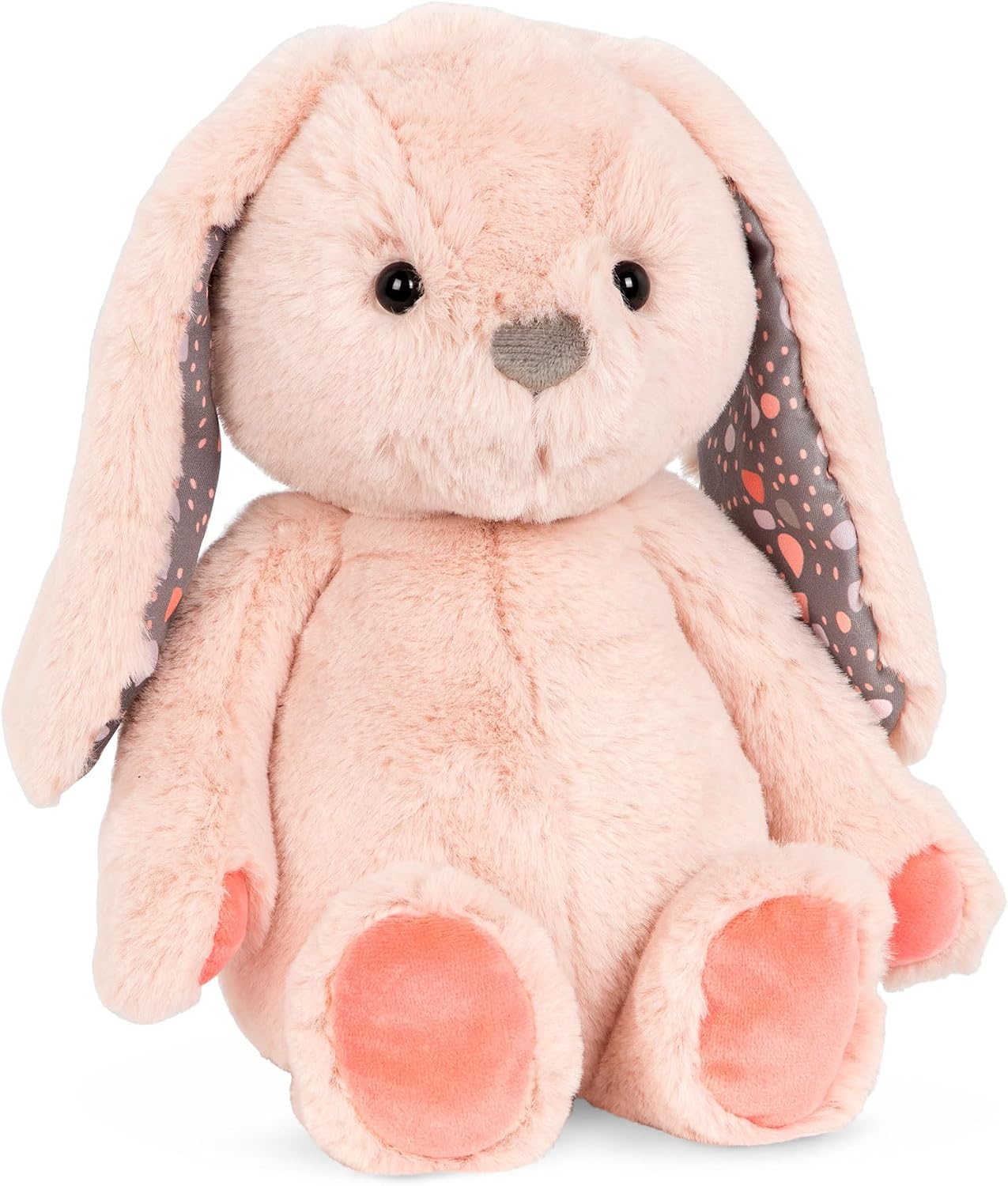 Bunny stuffed animal with super soft and cozy plush, washable, non-toxic materials, safe for babies and toddlers.